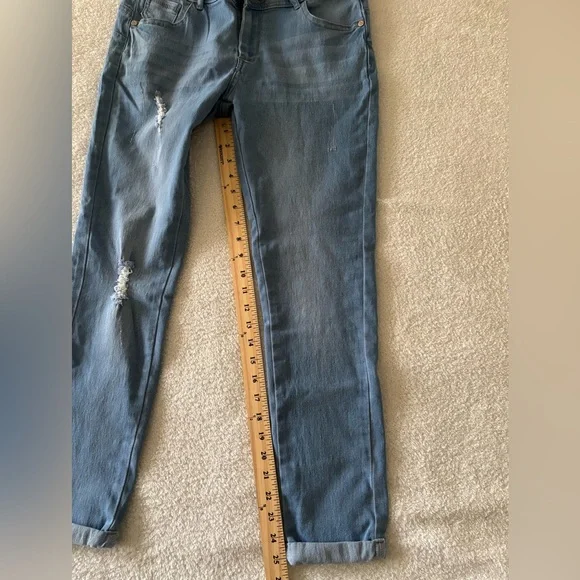 Always Friday Women’s Light Blue Ankle Jeans Size 11 - Picture 10 of 14